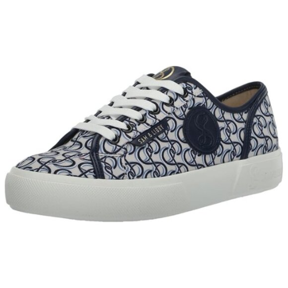 Sam & Libby Women's Dina Lace Up Sneaker Size 9M / 40 EUR Dark Indigo - Picture 1 of 7